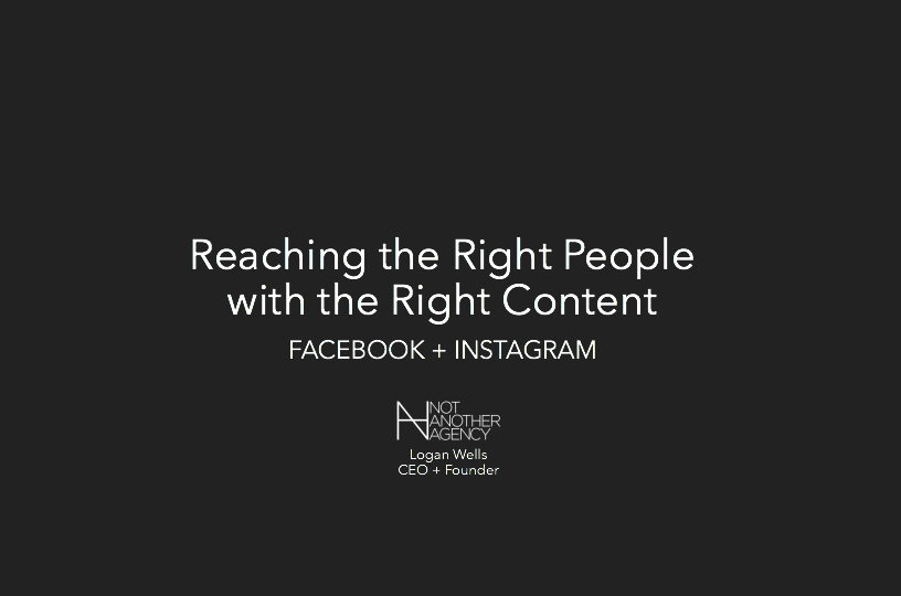 Quote: Reach the right people with the right content